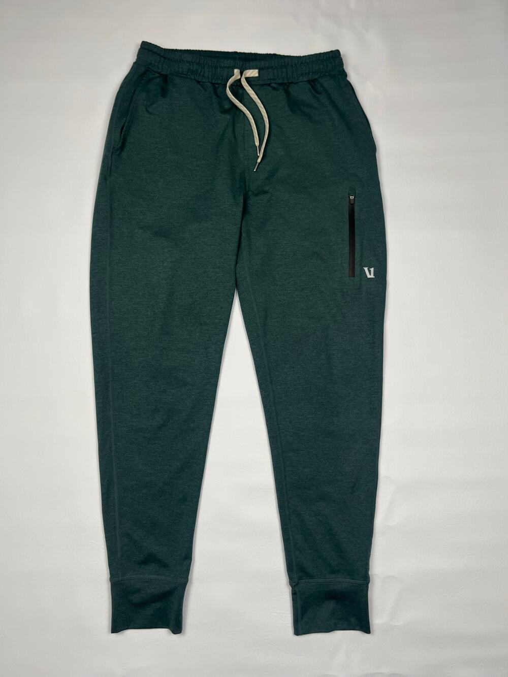 Vuori Sunday Performance Jogger Pants Mens Small Green Stretch Athletic